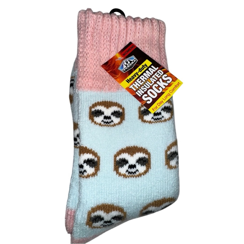 NWT Tundra Sloth Thermal Insulated Socks Women’s Size 9-11